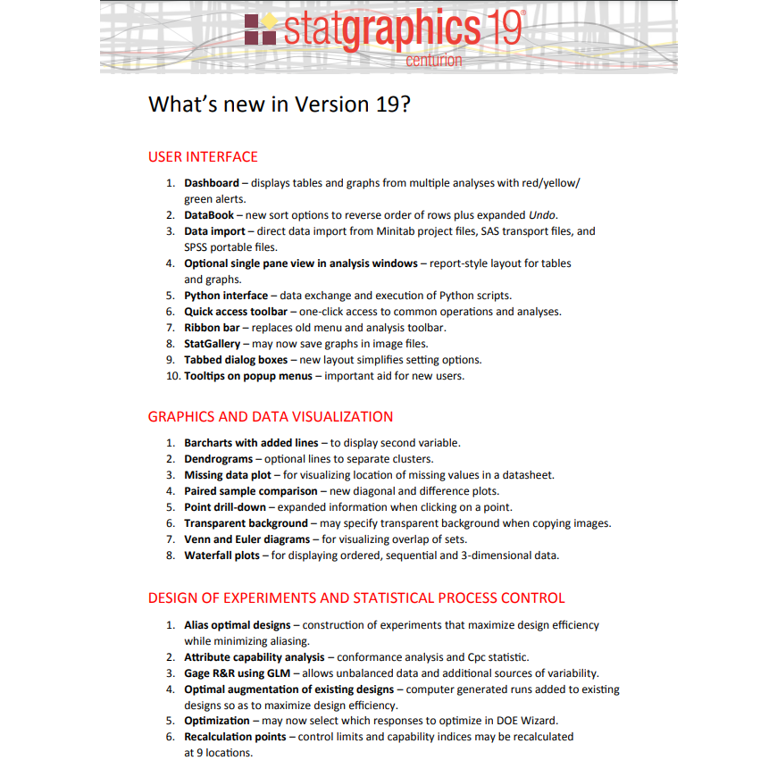 Software Statgraphics Centurion 19.5 Pro Full Version Lifetime program analisis statistik dan modeling