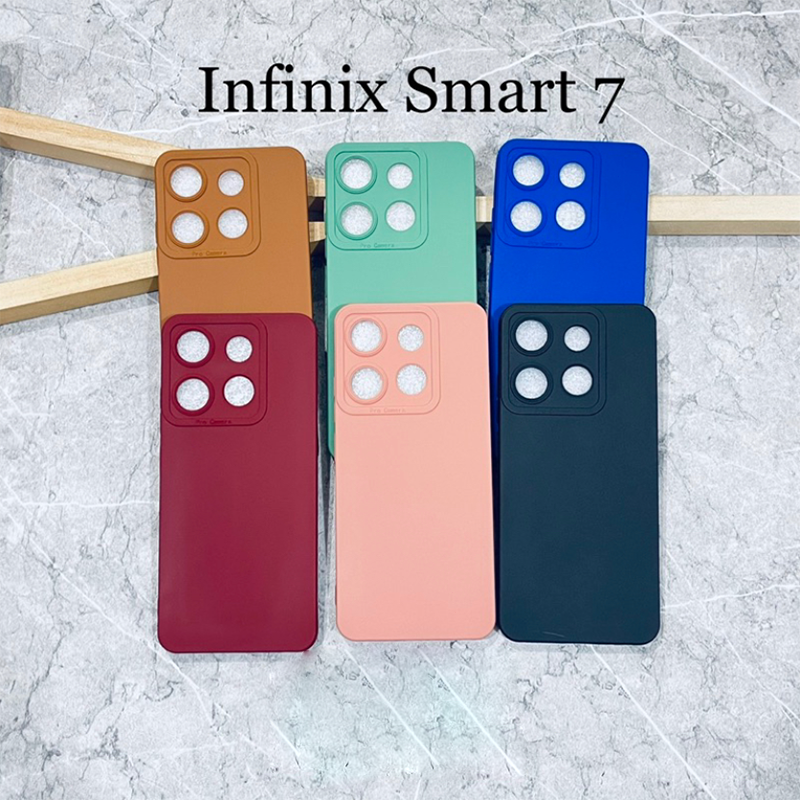 Softcase Infinix Smart 7 Smart 7 2023 Case 3D Pro Camera Gel Silika Casing