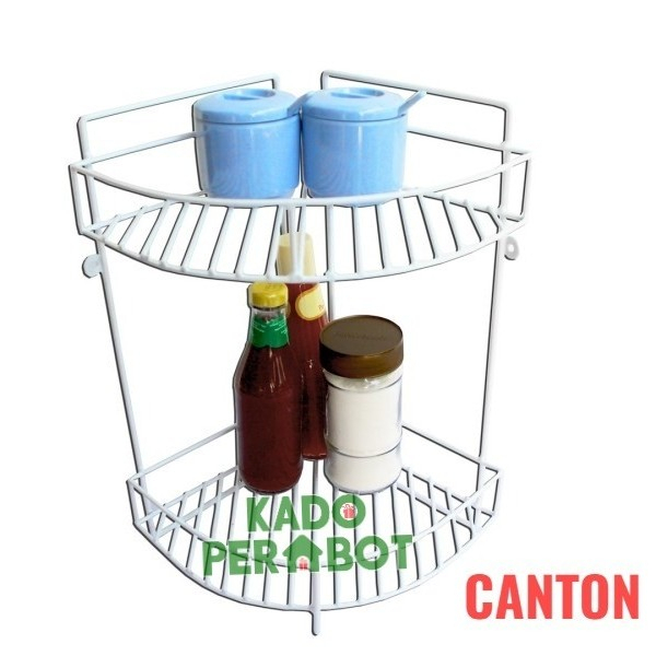 Rak Sudut Canton-Rak Gantung Kawat 2 Susun-Rak Gantung Serbaguna