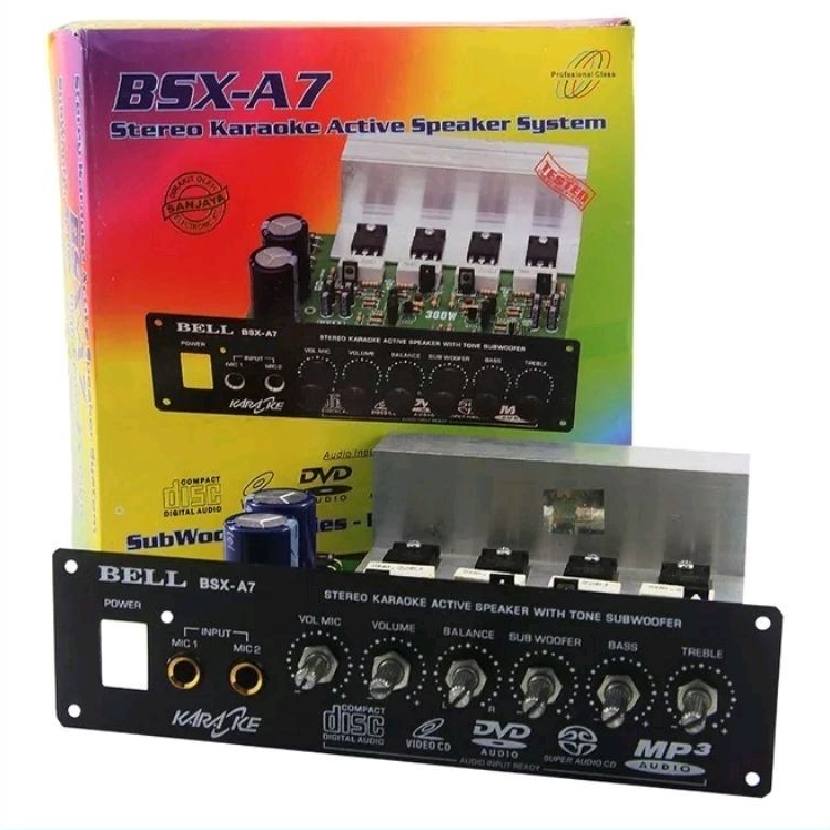 Power Aktif Stereo Karaoke BSX A7 Bell Plus Subwoofer 300 Watt