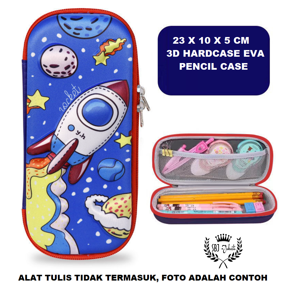 Kotak pensil seperti smiggle model 3D Hardcase Waterproof Tempat Pensil HARGA PROMO !!!