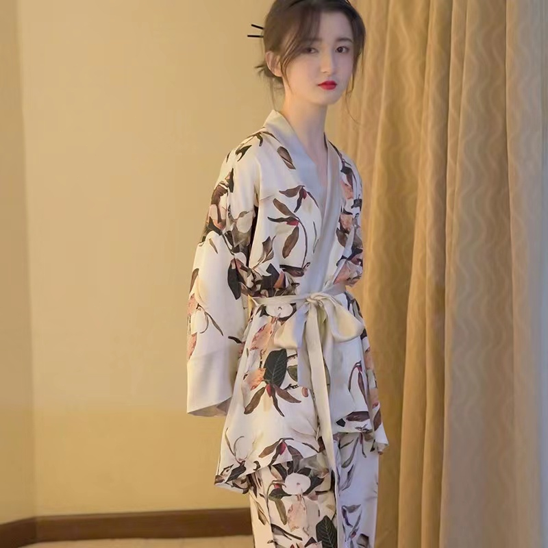 2023 Jepang Baru Long -sleeved Long Pants Home Service/Piyama Set