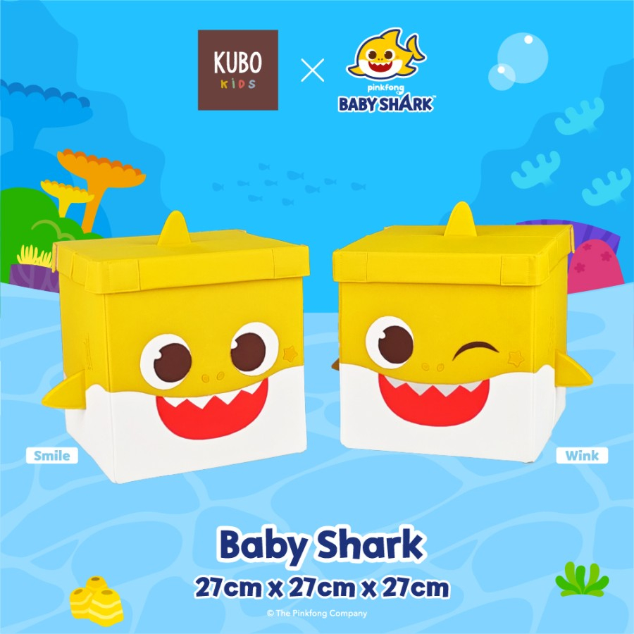 KUBO KIDS BABY SHARK 27 X 27 X 27 CM Kotak Penyimpanan