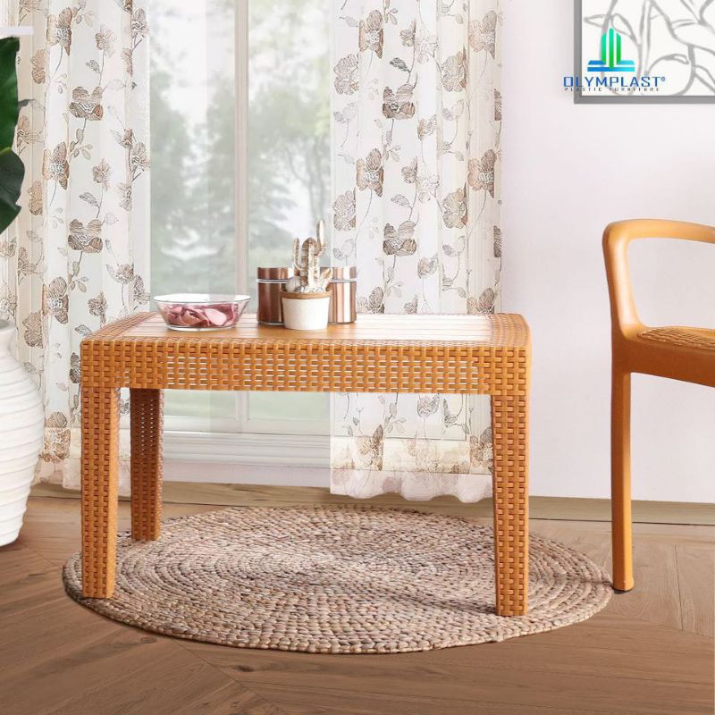 MEJA MAKAN PLASTIK RATTAN MEJA RUANG TAMU MINIMALIS MEJA BELAJAR MURAH