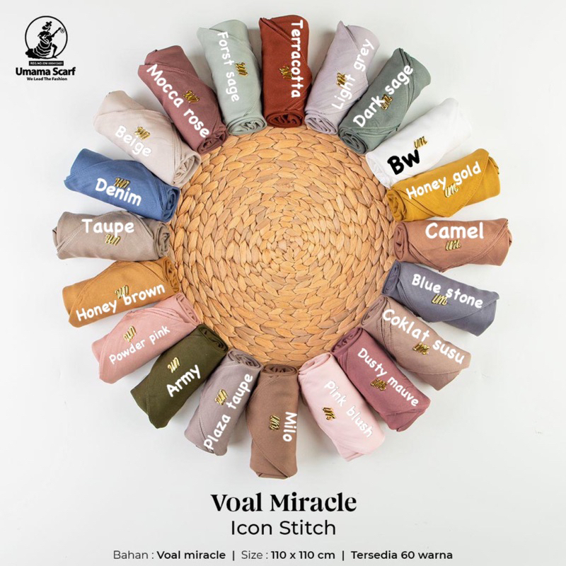 SEGIEMPAT VOAL MIRACLE PLAIN ICON STITCH