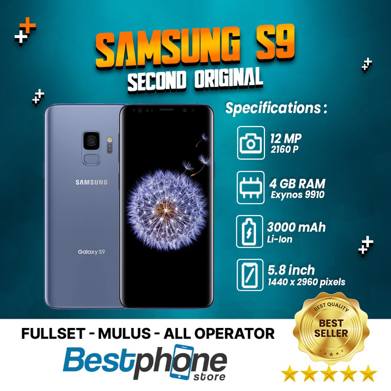 Samsung Galaxy S9 Plus 6/64 Second Ori 100% Fullset | Second Mulus | Samsung S9+