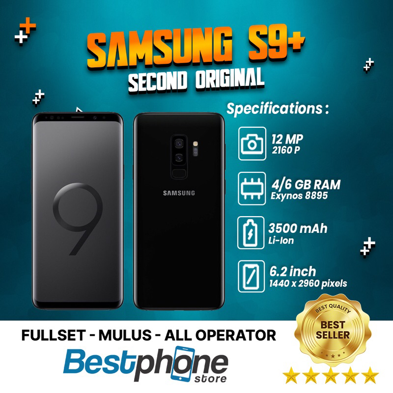 Samsung Galaxy S9 Plus 6/64 Second Ori 100% Fullset | Second Mulus | Samsung S9+