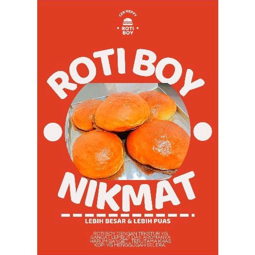 

Roti Boy Nikmat Besar Gurih Wangi Dan Lebih Puas Cek Heppy