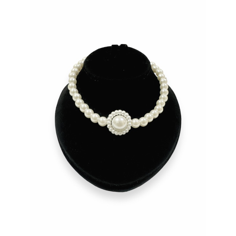 Amora Pearl Statement Necklace Kalung Mutiara