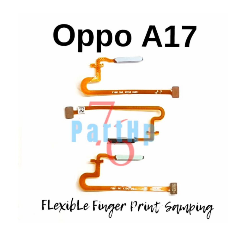 Flexibel Finggert Print Finggertprint Samping Oppo A17 - Fleksibel - Hitam