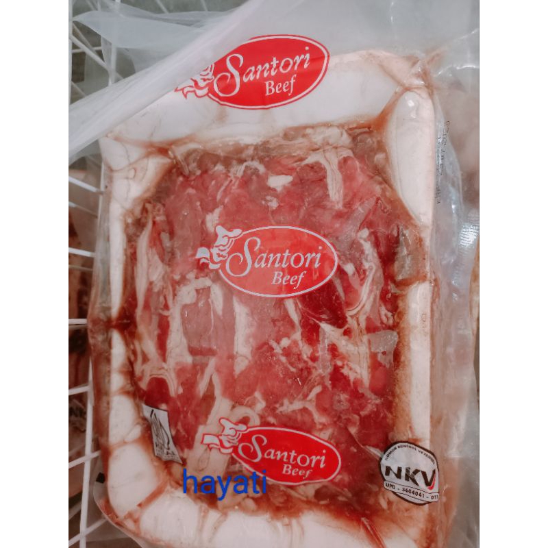 santori daging sapi 500 grm frozen food