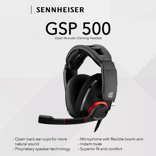 Sennheiser GSP500 / GSP 500 / GSP-500 Open Acoustic Gaming Headset Wired Original