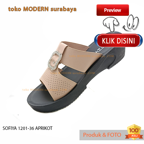 Sandal wanita casual sandal slide wedges SOFIYA 1201-36