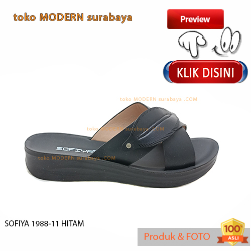 Sandal wanita casual sandal slide wedges SOFIYA 1988-11