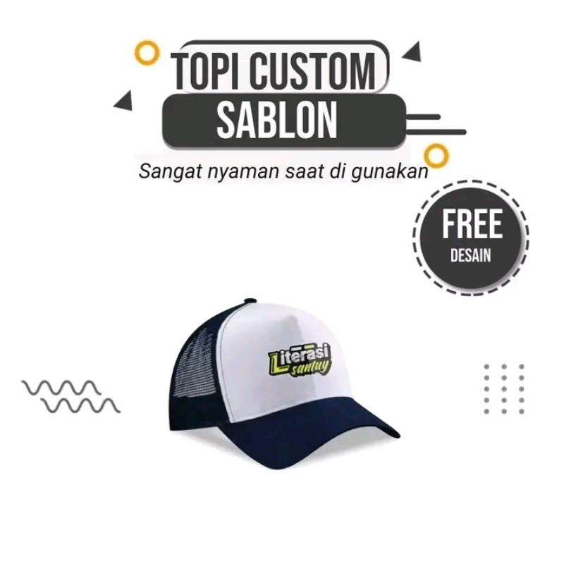 TOPI CUSTOM NAMA LOGO TOPI TRUCKER JARING TOPI TRUCKER CUSTOM TOPI JARING TOPI TRUCKER CUSTOM  TOPI 