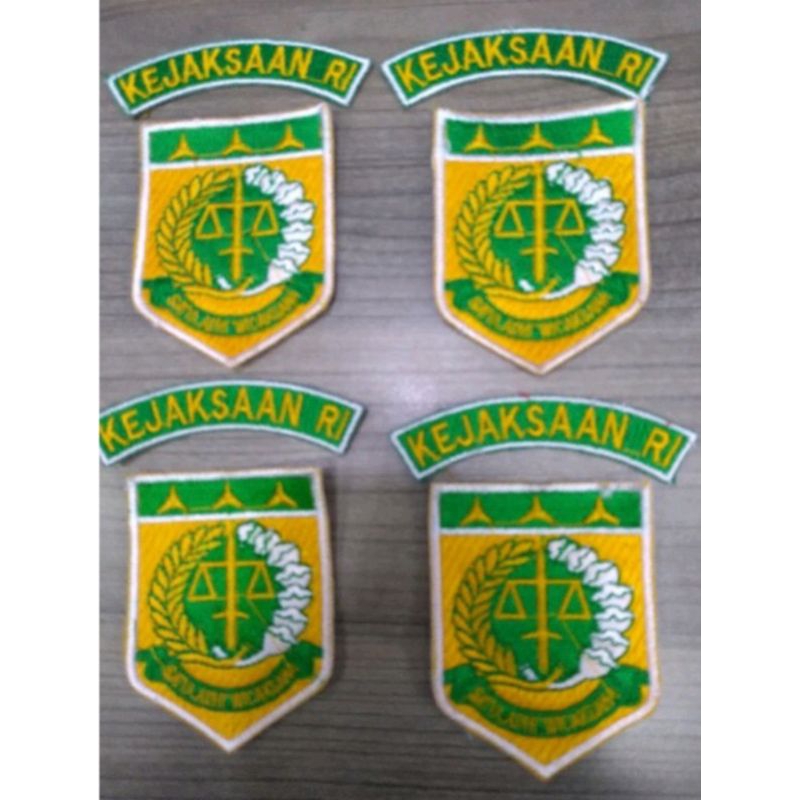 BED BORDIR LOGO KEJAKSAAN RI / EMBLEM BORDIRAN KEJAKSAAN RI.