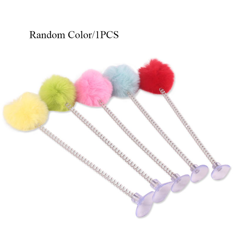 Tongkat Per PomPom Fluffy Cat Stick Toys - Mainan Kucing Bulu PomPom