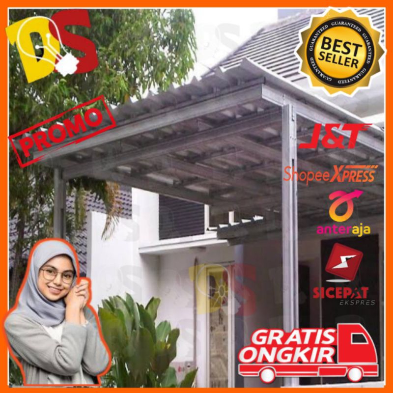 kanopi baja ringan atap spandek - alderon -roftop- spandek