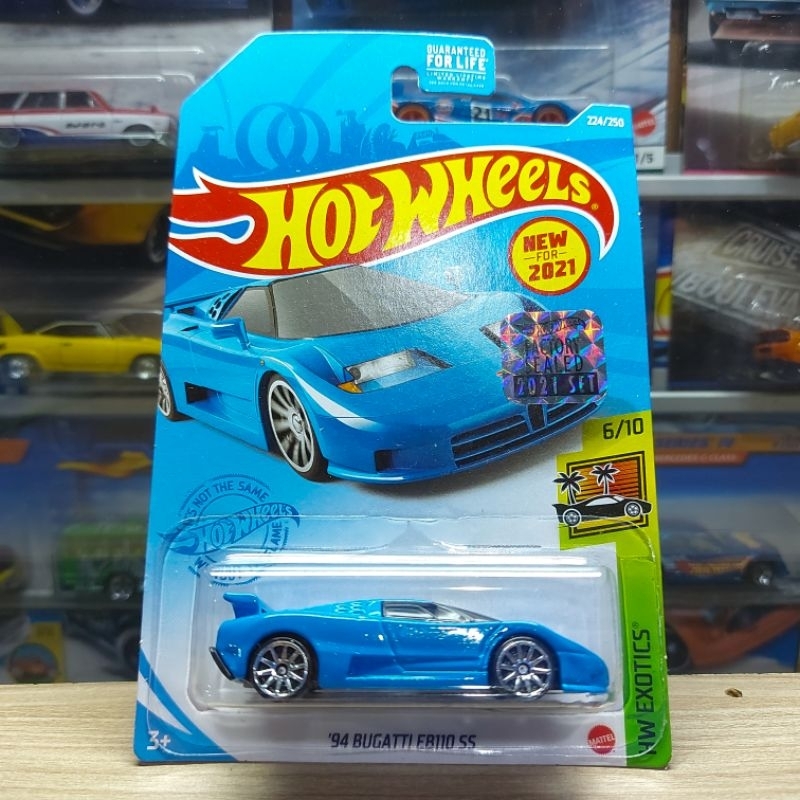 HOT WHEELS 94 BUGATTI EB110 SS BLUE - FACTORY SEALED