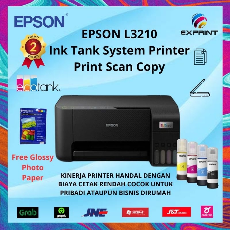 Epson EcoTank L3210 All In One Print Scan Copy