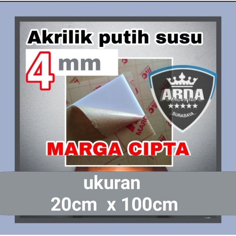 

Akrilik 4mm susu 20 x 100 acrylic white akrilik lembaran