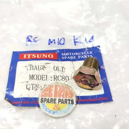 Baut buangan oli mesin Suzuki RC A100 Smash Shogun