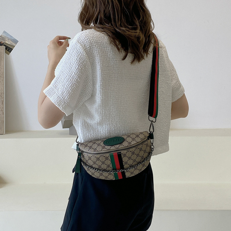 Tas wanita baru musim gugur dropshipping, tas dada mode Korea, tas pinggang, tas tangan broadband serbaguna, bahu lintas tubuh