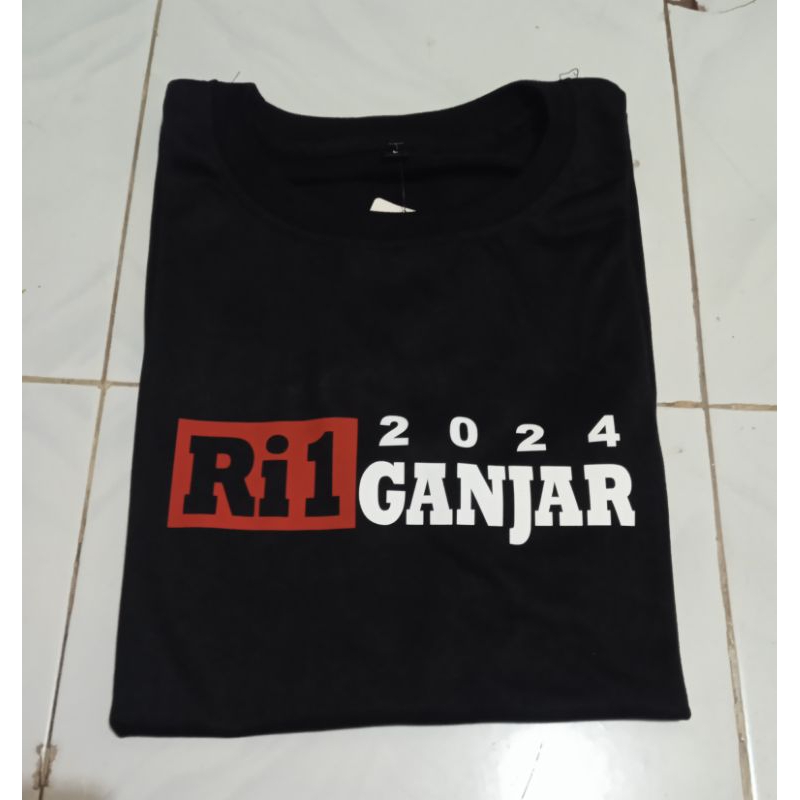 kaos relawan ganjar pranowo 2024 / kaos ri 1 ganjar pranowo