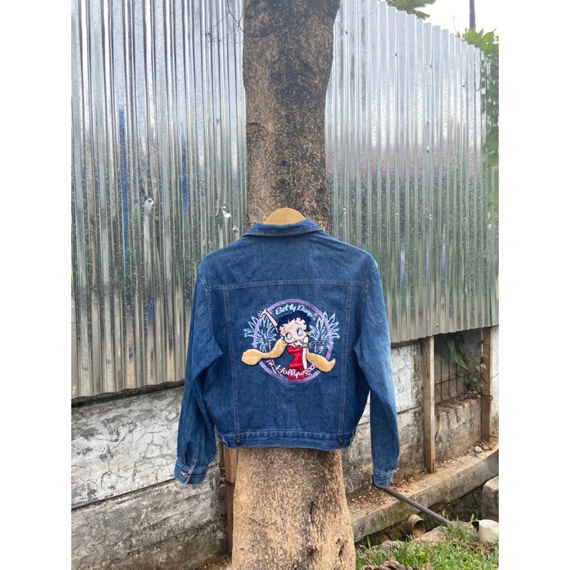 trucker jeans betty boop vintage