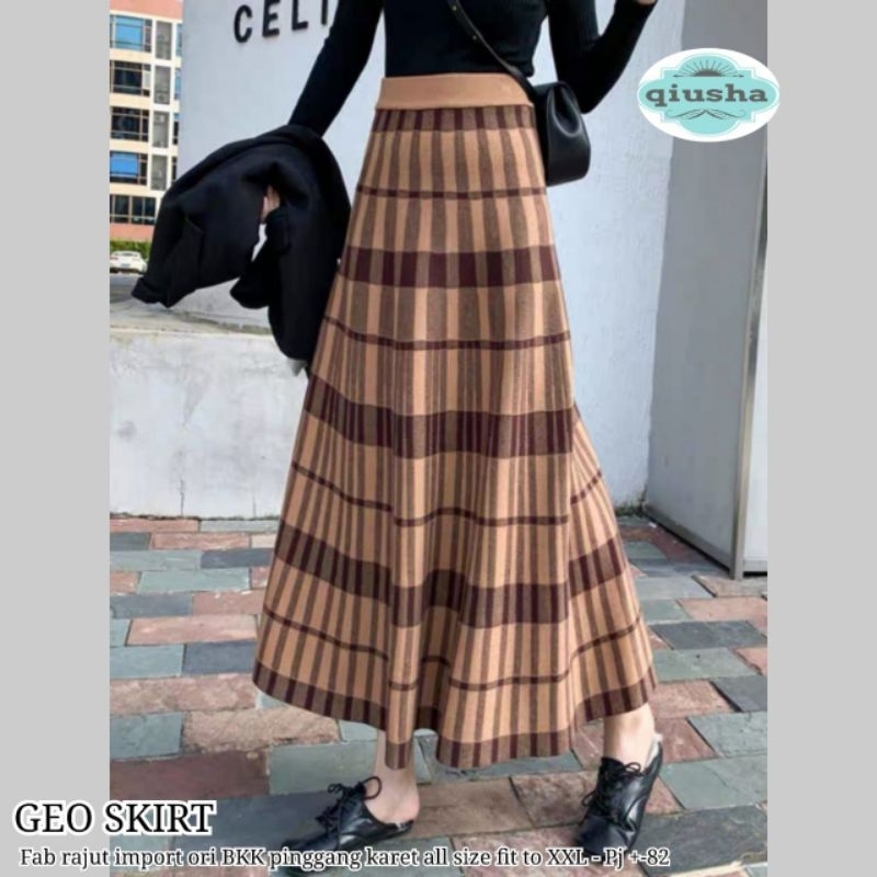 GEO KNIT SKIRT ROK RAJUT IMPORT BANGKOK BKK