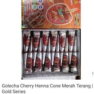 Golecha cherry henna merah terang