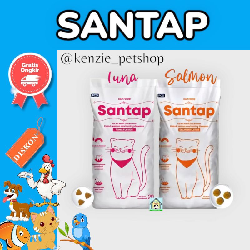 SANTAP - Makanan kucing kering murah