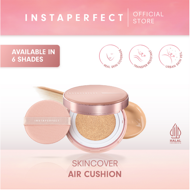 INSTAPERFECT SkinCover Air Cushion ❤ jselectiv ❤ BB Cushion INSTAPERFECT by WARDAH - ORI✔️HALAL✔️BPOM✔️COD✔️