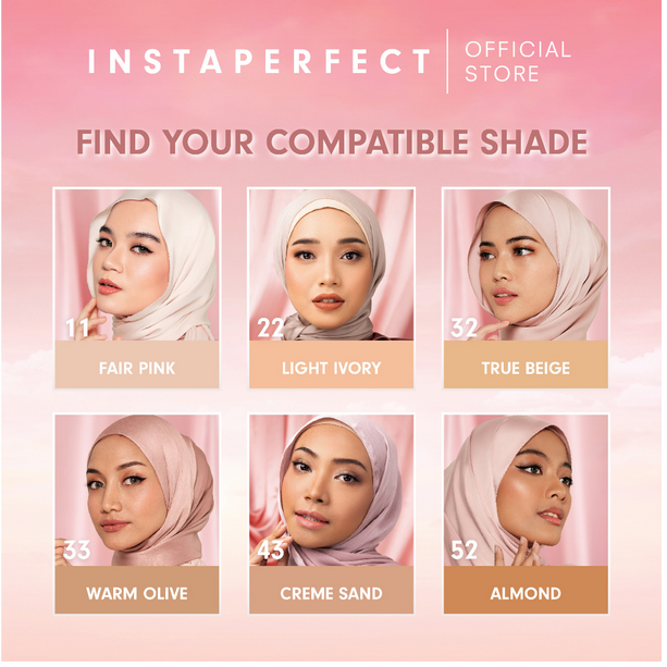 INSTAPERFECT SkinCover Air Cushion ❤ jselectiv ❤ BB Cushion INSTAPERFECT by WARDAH - ORI✔️HALAL✔️BPOM✔️COD✔️