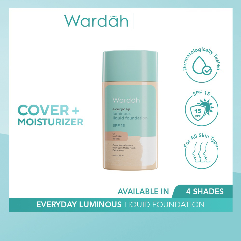 Wardah Everyday Luminous Liquid Foundation - 40ml