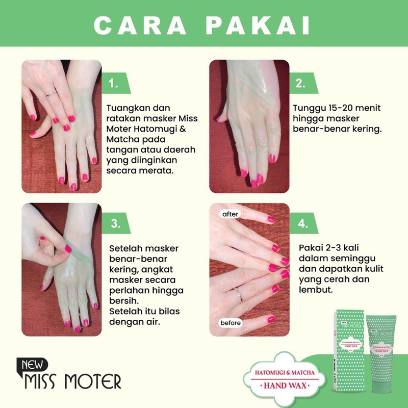 Miss Moter Matcha &amp; Milk Hand Wax