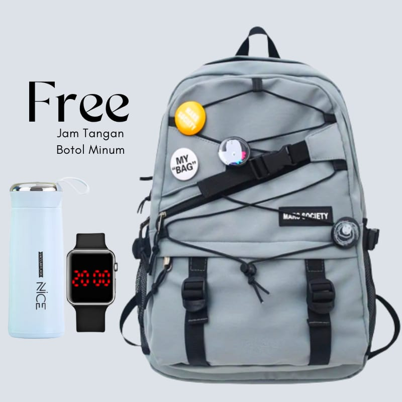 Tas Ransel Backpack Pria Wanita Fashion Bahan Kanvas Tas Sekolah Tas Punggung Pria Kekinian Terbaru/Tas Ransel Backpack Pria Wanita Fashion Bahan Kanvas Tas Sekolah Tas Punggung Pria Kekinian Terbaru