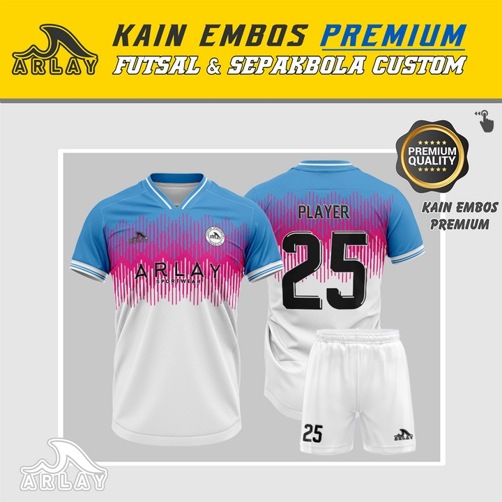 JERSEY FUTSAL ARLAY PREMIUM KEREN - BAJU SEPAKBOLA BADMINTON PRINTING CUSTOM GRATIS LOGO NAMA NO PUN