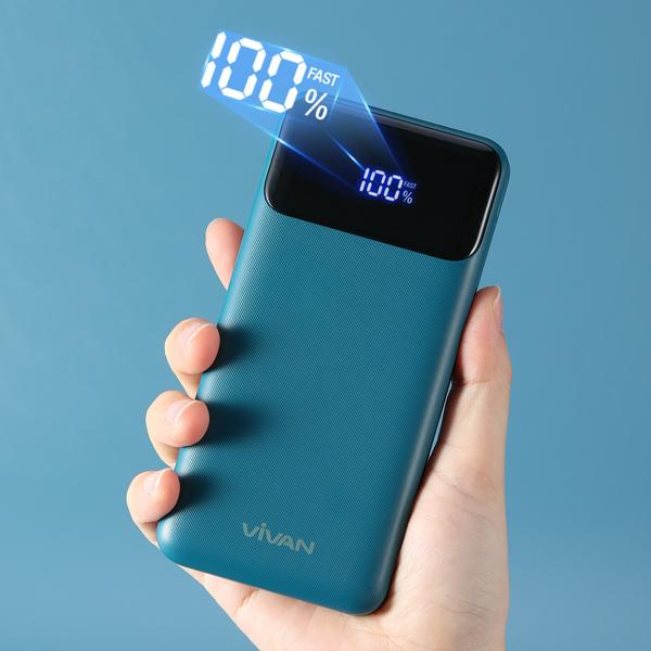 NEW~Powerbank VIVAN VPB-M10 / VPB-X10 10000 mAh Power Bank Original Fast Charging 18W QC3.0 PD 2 Input 3 Out