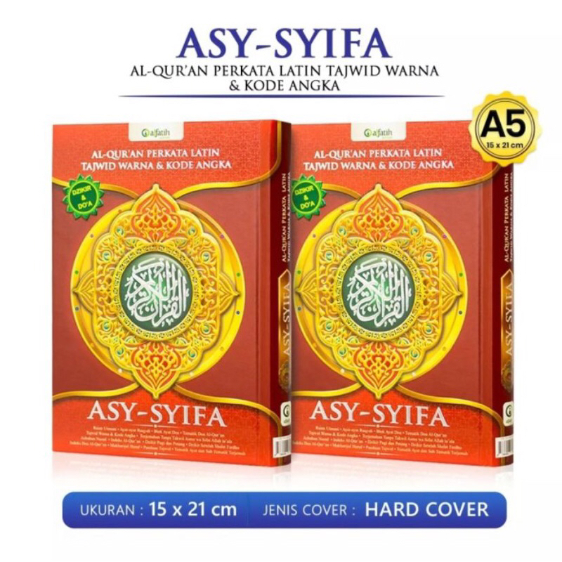 Alquran Asy Syifa A5 ,Alquran Asyifa Perkata Latin Tajwid Warna