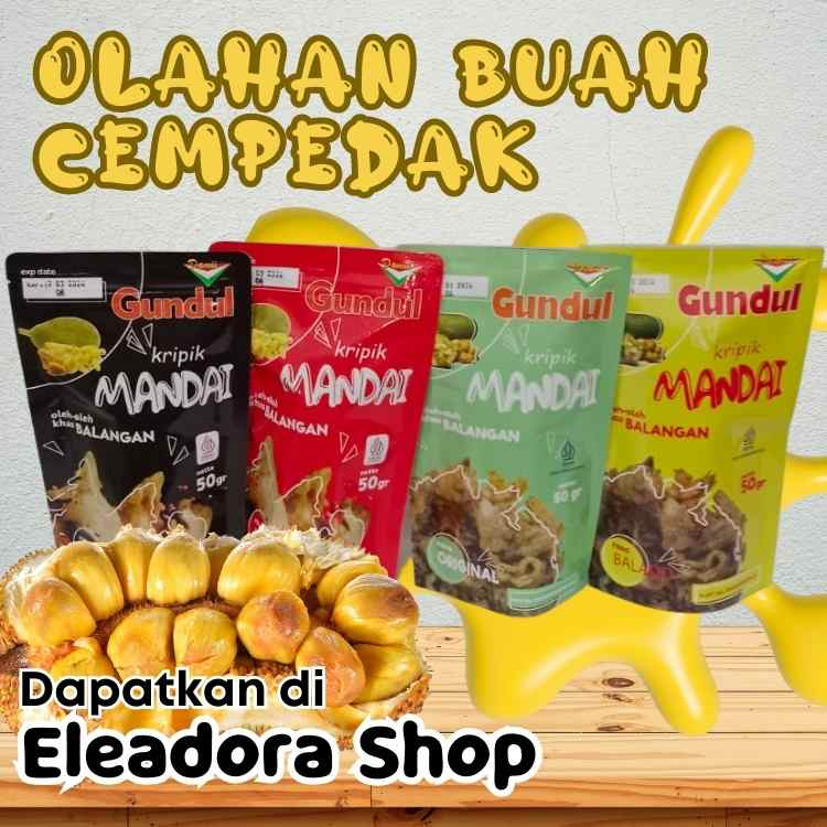 

Kripik Mandai Gundul Khas Balangan - Keripik Mandai Kulit Buah Cempedak