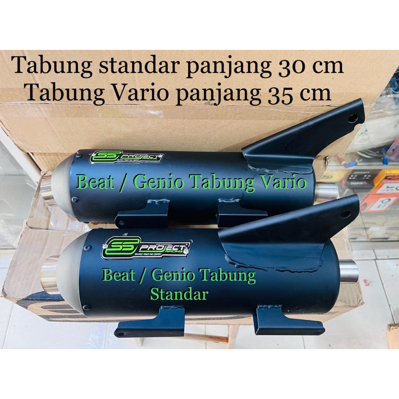 KNALPOT COPY CMS TABUNG VARIO / TABUNG STANDAR SS PROJECT COPY CMS HONDA BEAT KARBU BEAT FI BEAT ESP