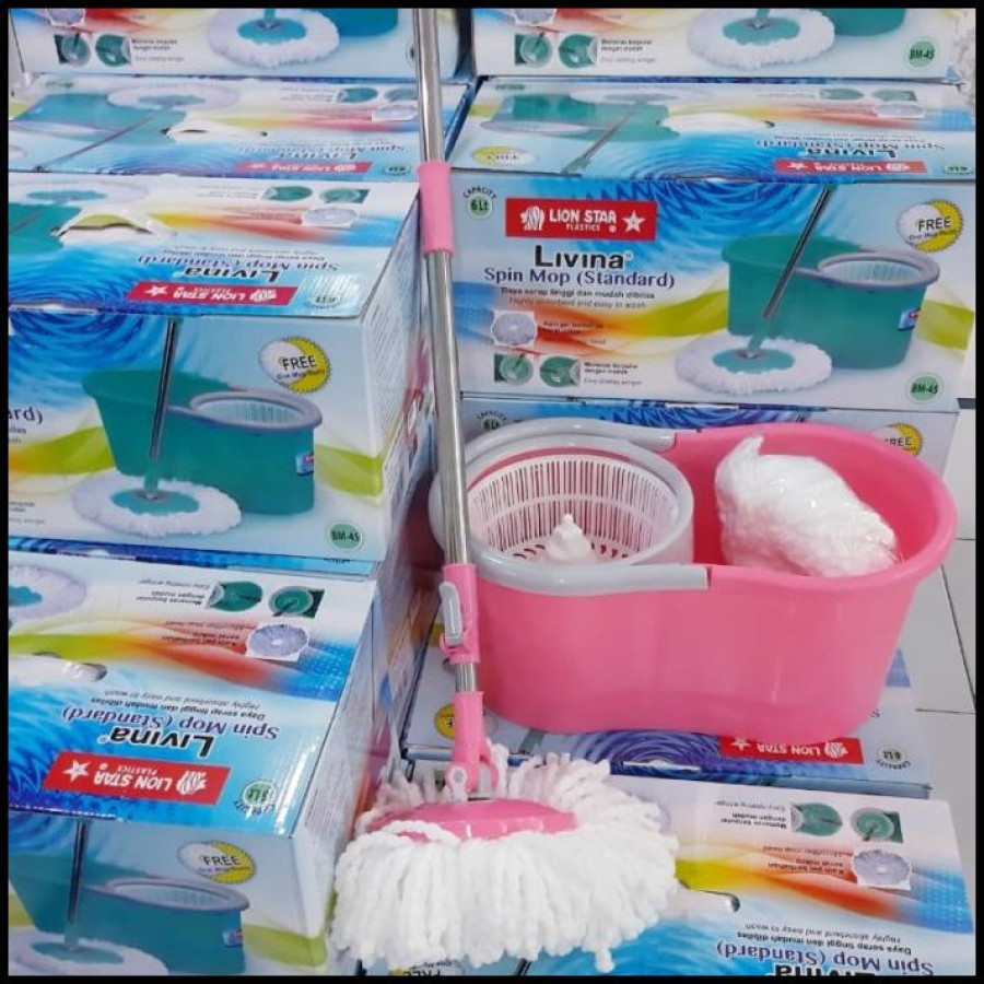 Pel Mop Livina BM-45 Lion Star / Pel Injak Lion Star bm45 spinmop