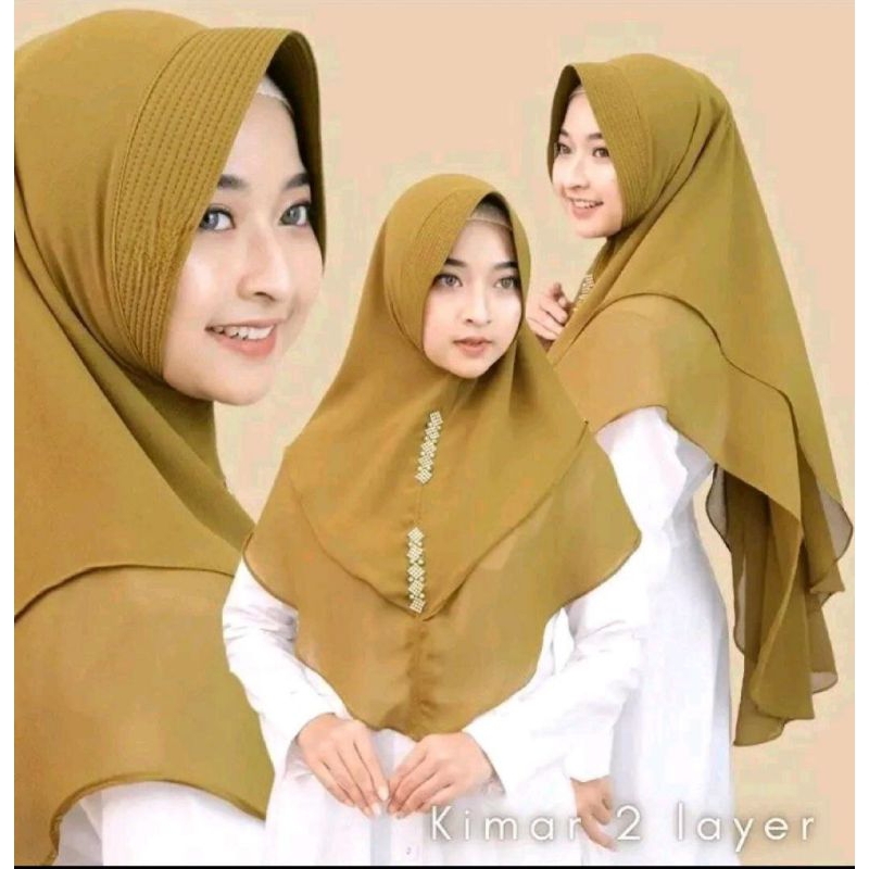 (COD) KHIMAR 2 LAYER CERUTY LIVIA MUTIARA PAYET SWAROVSKI Khimar Instan Payet Mutiara Terbaru jilbab
