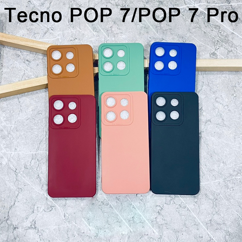 Softcase Tecno Spark Go 2023 Tecno POP 7 Tecno POP 7 Pro Case 3D Pro Camera Gel Silika Casing