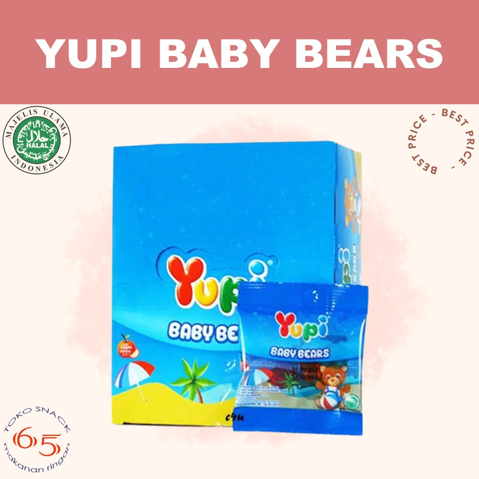 

yupi baby bear 24. permen jelly gummy