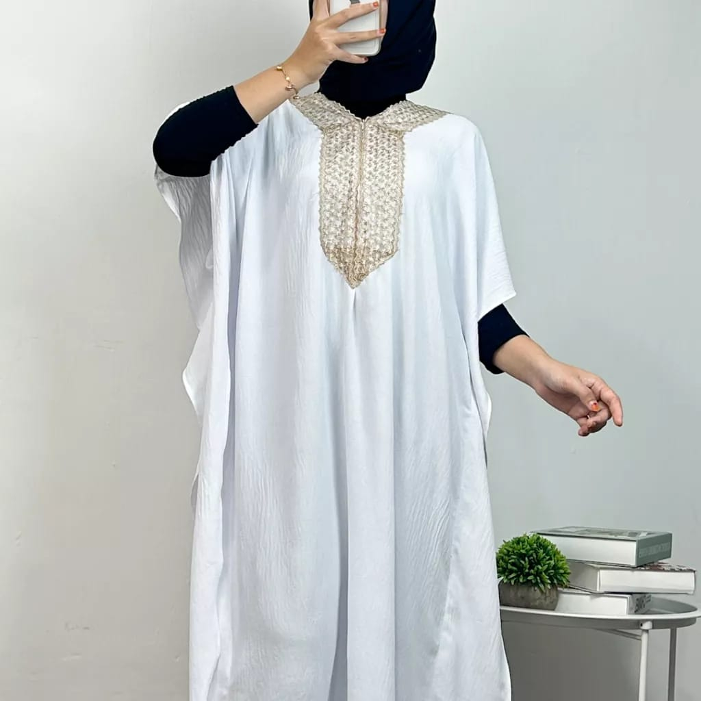 KAFTAN RENDA CRINKLE AIRFLOW BUSUI FRIENDLY MURAH || BISA COD