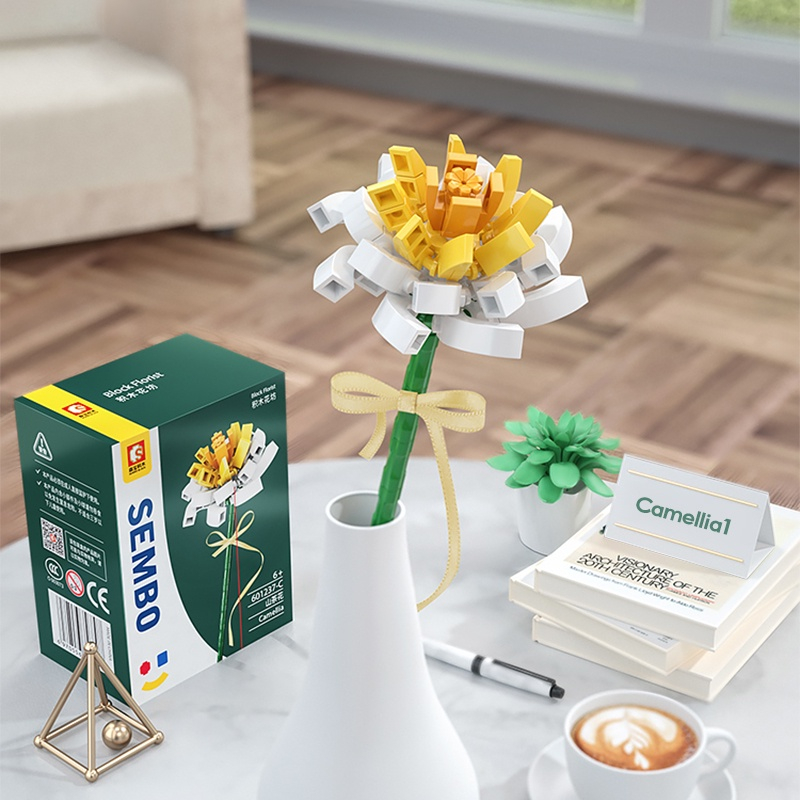 SEMBO Building ​Block Flower Bunga Gift DIY Hari Valentine ​Kirim Pacar