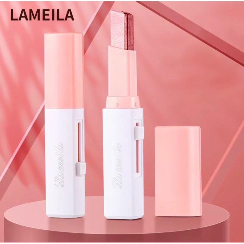 OliveShop ❤️ Lameila Color Eyeshadow Stick Shimmer Kombinasi 2 Warna Waterproof