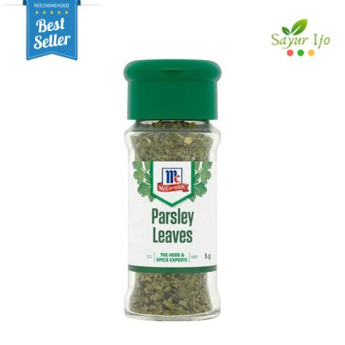 

Parsley Leaves McCormick 5 Gram / Botol Bumbu Kaldu Sop Rempah Masak Instant Premium